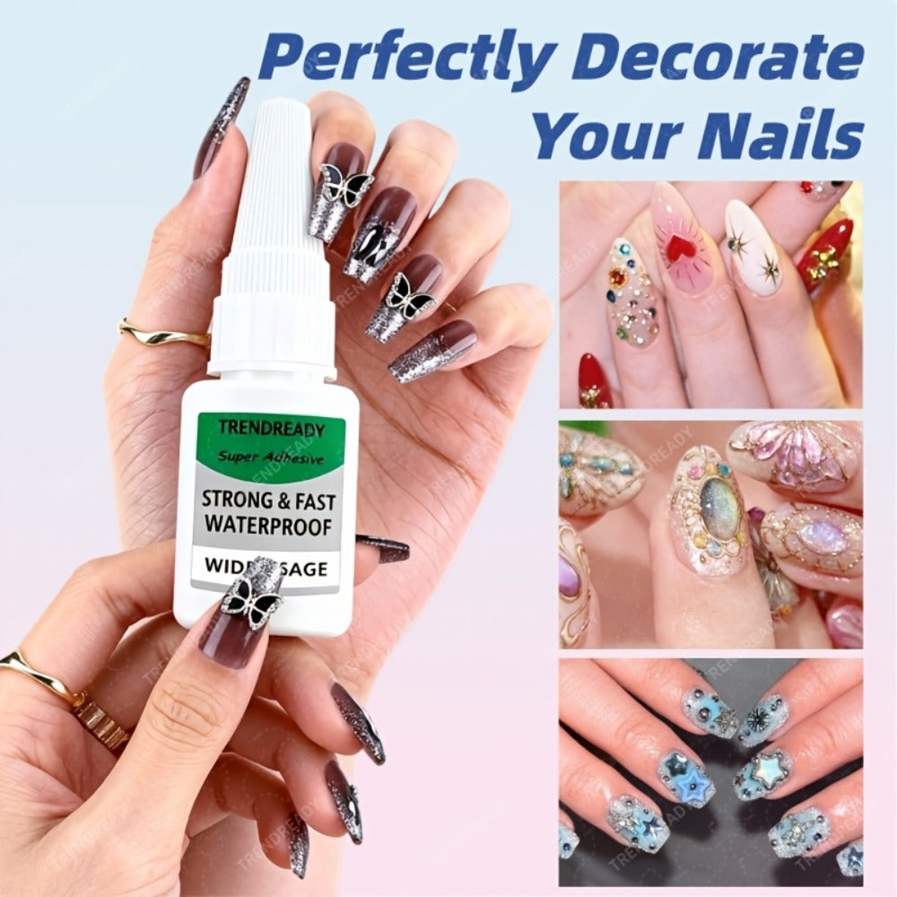 4pcs Fast Drying Super Nail Glue - Long Lasting 60+ Days, No Lamp Needed, Heavy Duty For Press On Nails, Fake Nails, Nails Art, Nail Supplies, Extra Hold, 20G/Bottle Large Capacity, Salon Nail Tools, Smooth Application, Durable Sealant, Christmas