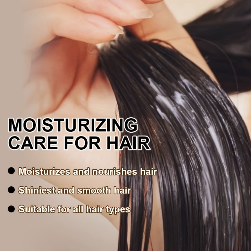 Anti-Dryness, Thickening Hair Castor Oil Conditioner - Instantly Soothes Dryness & Split Ends, Moisturizes Scalp, Strengthens Roots, Cleanses & Removes Dandruff, Controls Oil & Nourishes. Use Once Every 7 Days. Prevents Hair Loss from Late Nights