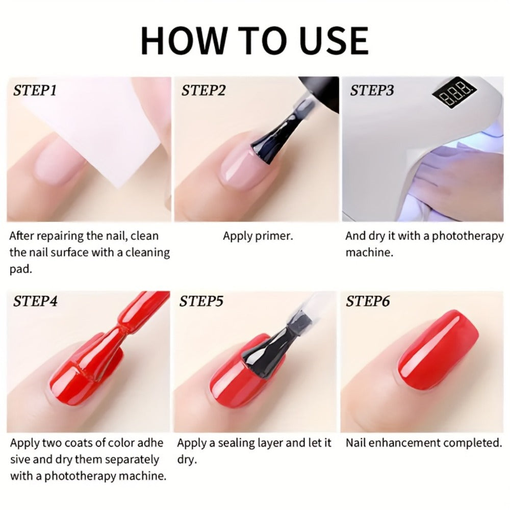 White Elf Glitter Gel Nail Polish, Upgraded Shimmer White Semi-Permanent LED Curing Polygel, Gelly Polish, Shimmer/Glossy/Highshine, Professional/DIY Manicure