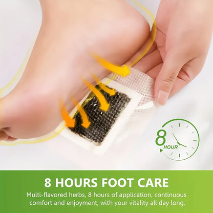 Foot Patch Set 50 150pcs Bamboo Vinegar Ginger Powder Deep Cleansing Moisturizing Detox Foot Pads Natural Plant Ingredients Alcohol Free Night Use
