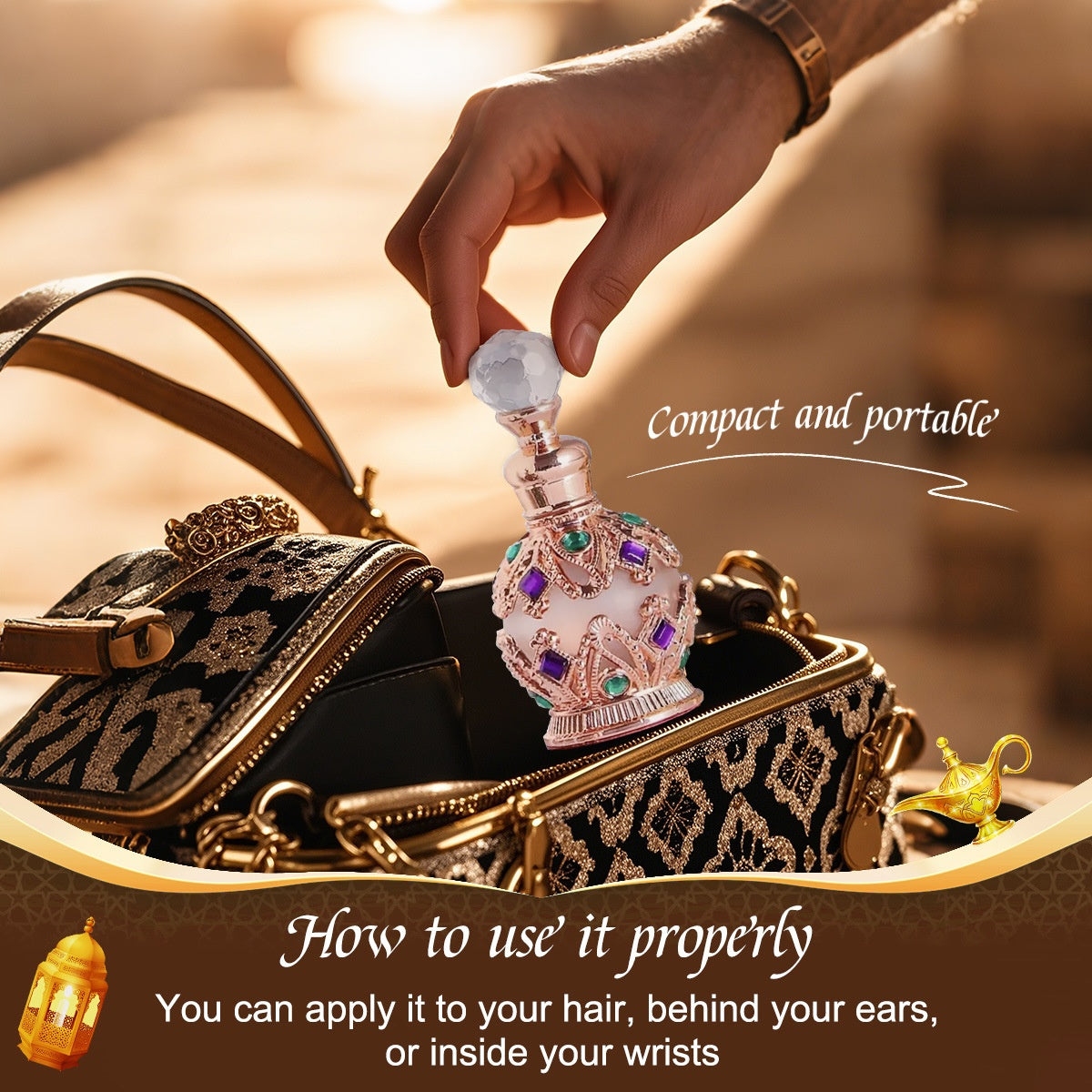 Arab Women'S Durable Eau De Toilette - Ocean Flower Fragrance Portable Package (Including Vanilla And Musk), Suitable for Sending Girlfriend, The Best Choice for Daily And Dating