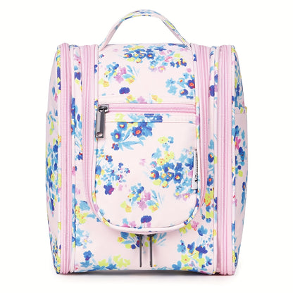 Hanging Toiletry Bag for Women Travel Makeup Bag Multi-Compartment Cosmetic Organizer with Hook Large Capacity Waterproof Toiletry Pouch for Travel Cruise Gym