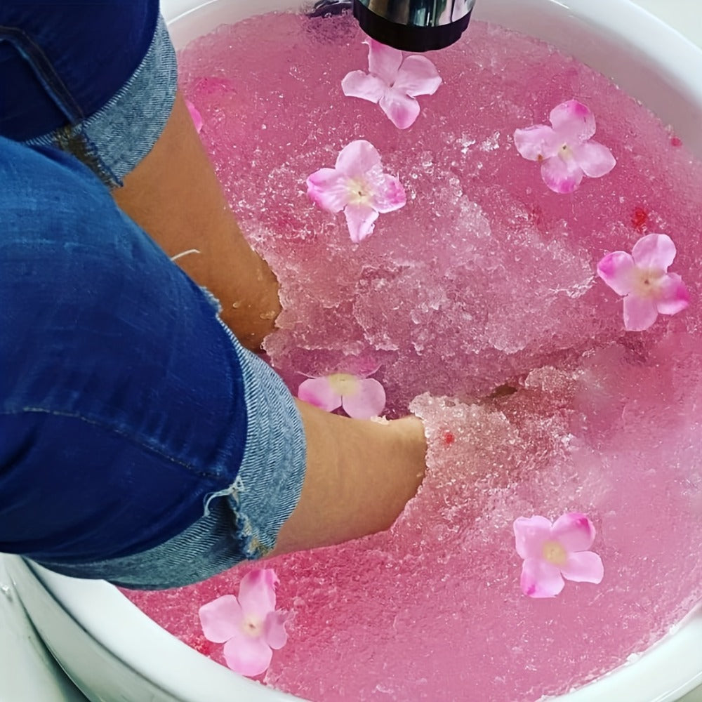 Jelly Spa Foot, 10 Scenarios Available, Bubble Foot Bath Spa, Foot Salt Bath, Used for Foot Skin Care, Four Flavors Lavender, Rose, Lemon, Jelly Foot Bath, Gentle Exfoliation, Treating Foot Bath, Dry Skin, Self Care Daily
