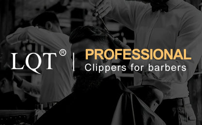 Electric Hair Clipper Set for Men LQT USB Charging 2000mAh with Engraving Scissors Metal Digital Display - 2 or 3 Piece Barber Kit for Home & Salon Bronze Gift