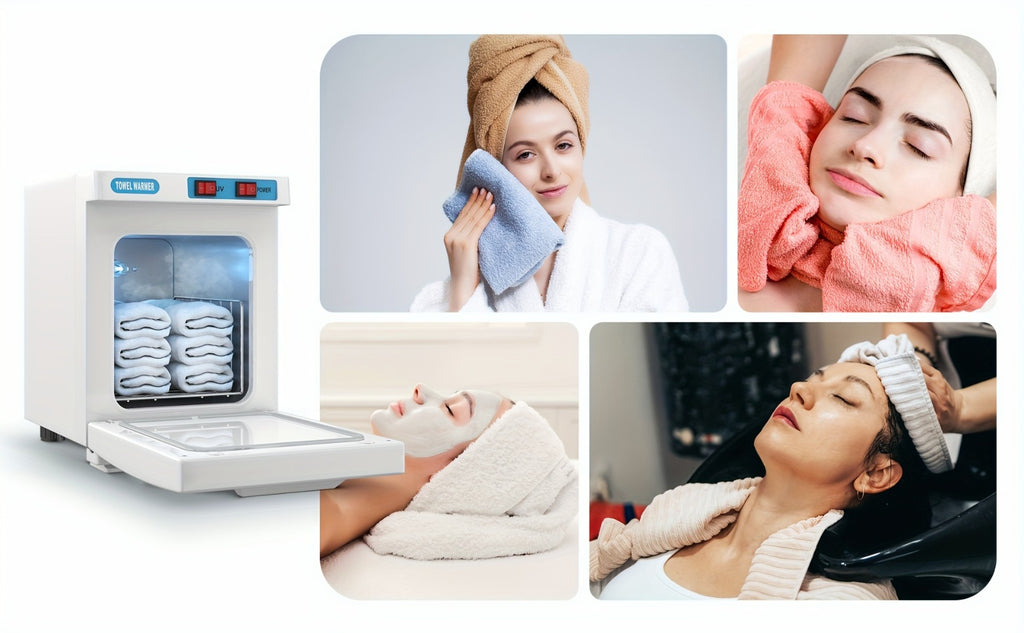UV 1.32gal Hot Towel Warmer Freestanding Towel Warmer Cabinet, Professional Spa 2-in-1 Heater for Facials - Quick Heating Towel Cabinet for Salon, Barber, Esthetician, Gym, Home, Hotel
