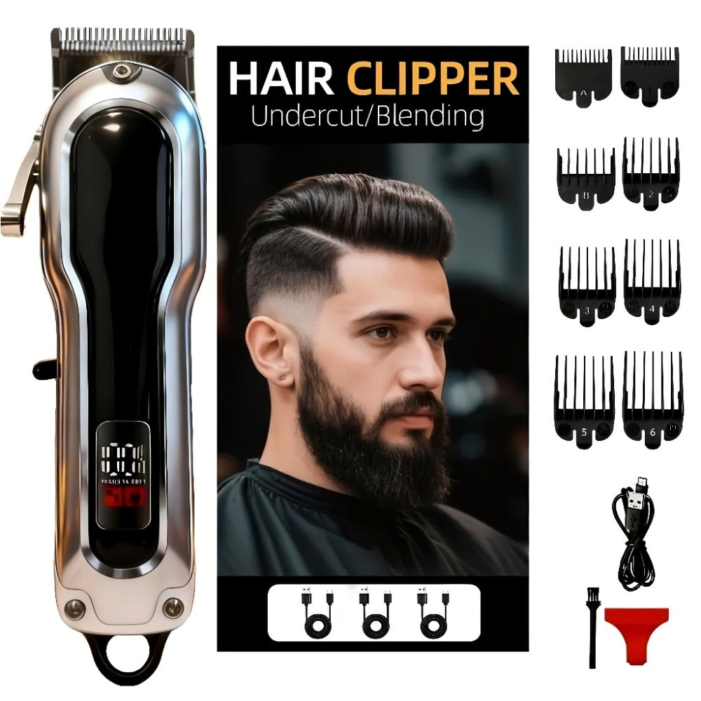Professional Electric Hair Clipper Set, Home Hair Cutting Tool, Stylish Trimmer, Barber-Grade Hair Clipper, Long-Lasting Battery, Beauty Set Suitable for Home And Travel, Father's Day, Birthday, And Christmas Gift, Barber Trimmer.