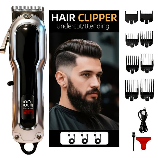 Professional Electric Hair Clipper Set, Home Hair Cutting Tool, Stylish Trimmer, Barber-Grade Hair Clipper, Long-Lasting Battery, Beauty Set Suitable for Home And Travel, Father's Day, Birthday, And Christmas Gift, Barber Trimmer.