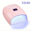 Rechargeable Nail Lamp 33LEDS Nail Dryer for All Gel Nail Polish with 4 Timer Settings Nail Art Manicure Tools