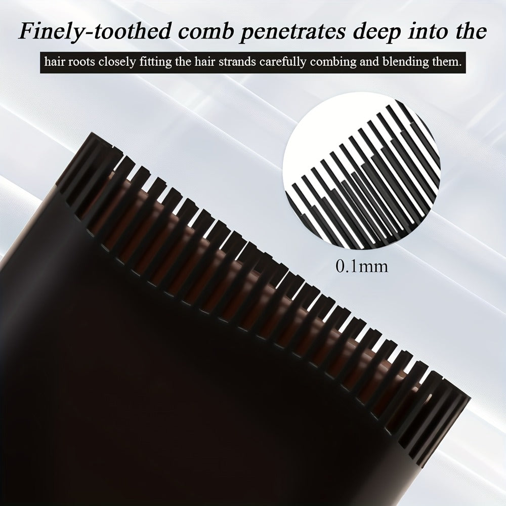 Hair & Beard Color Concealer Comb with Fine Teeth | Waterproof Gray Root Touch-Up & Mustache Coloring | 5 Colors | Precise Application 0.7oz | 2-Pack