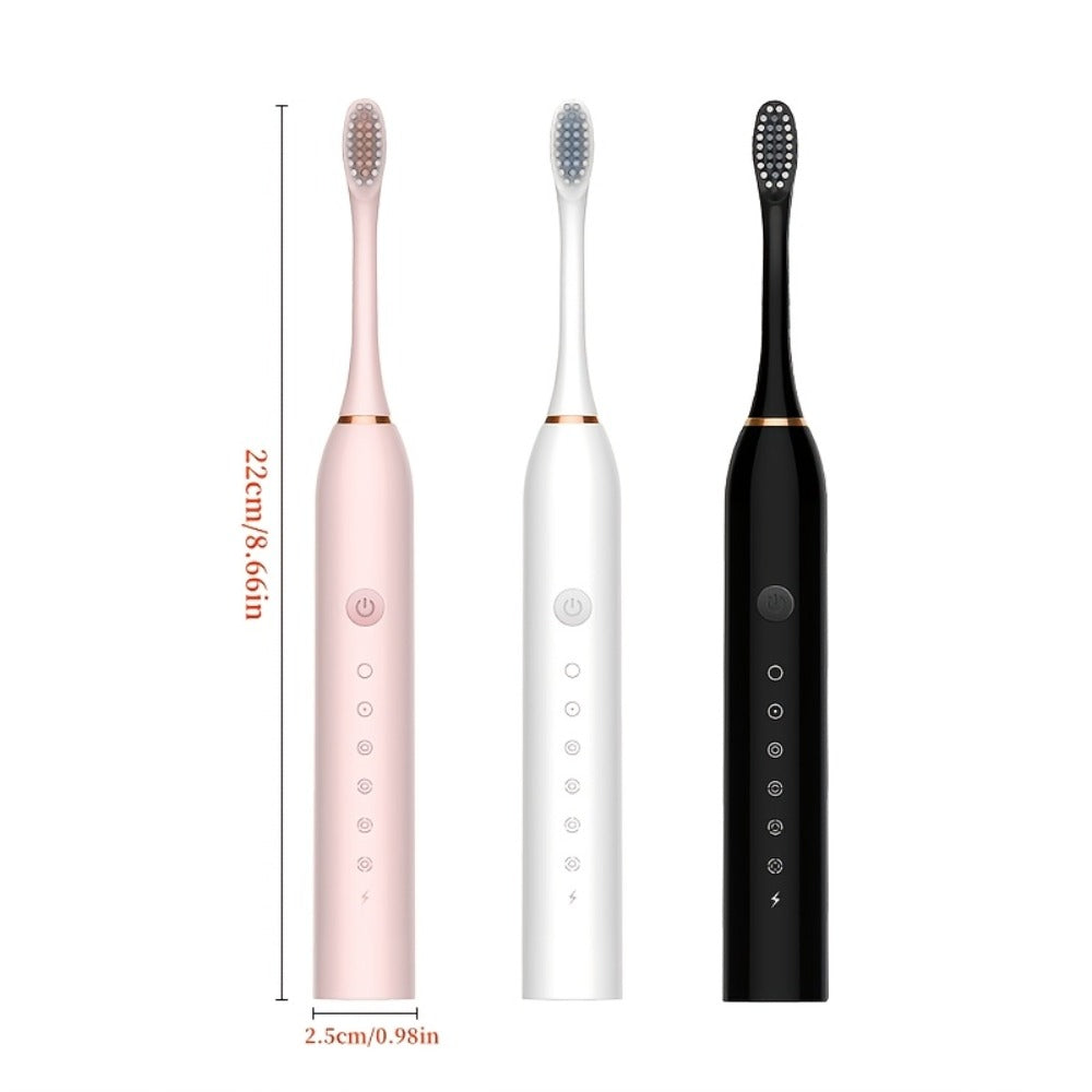 Sonic Electric Toothbrush with 6 Modes And Smart Timer, Rechargeable USB Oral Care for Men And Women, Includes Suitable for Sensitive Gums And Teeth