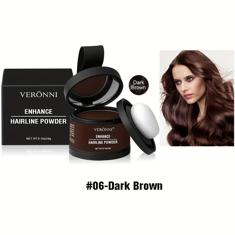 Hairline Shadow Powder Kit with Brush, Instantly Conceal Hairline And Hair Root, Waterproof Hairline Powder Filler for Natural Look