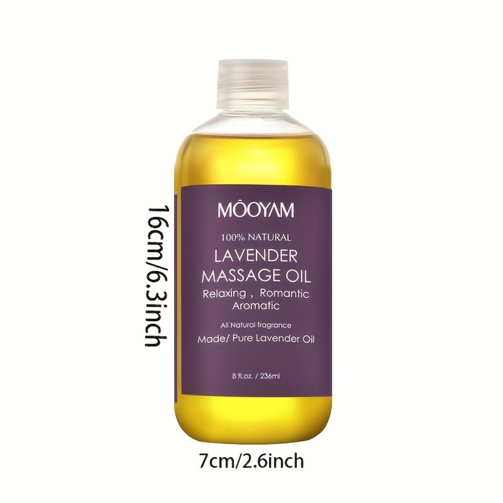 1/2/3pcs Lavender Massage Oil with Nut Oil, Grapefruit and More and Nourishes Light Beige, Brightens Your Light Beige, Unisex Massage Oil