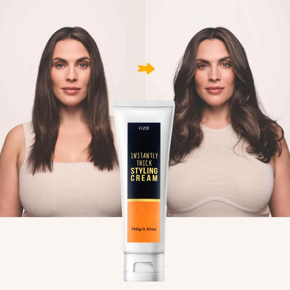 Hair Thickening Styling Cream Instantly Volumizes Texturizes Adds Body - Lightweight Formula for All Hair Types Volume Boost Styling Product for Men Women 100g