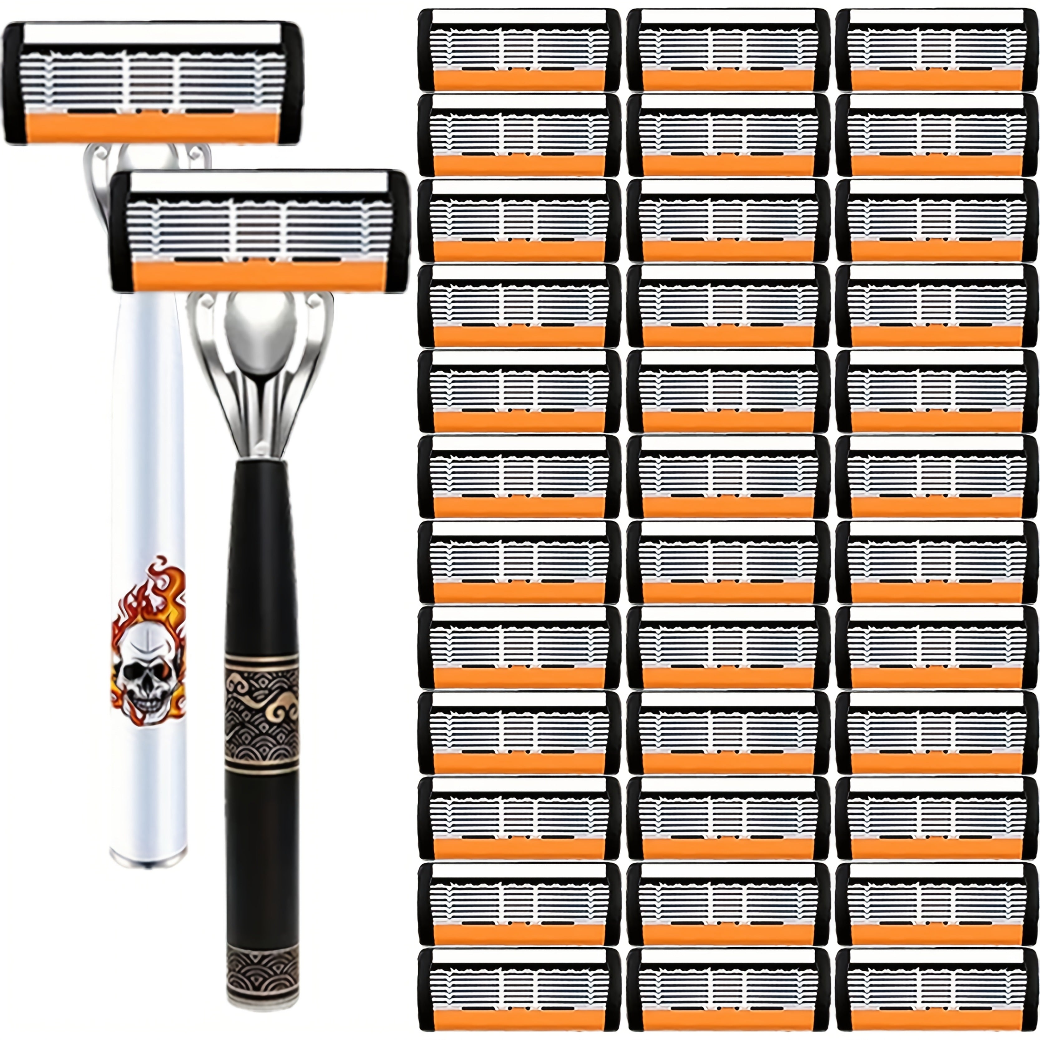 The Traditional Razor for Men Boasts a Comfortable Grip, Sharp And Long-Lasting Stainless Steel Blades, an Enhanced Shaving Experience, And a Remarkably Smooth And -Free Shave. It Is an Essential Grooming for Men