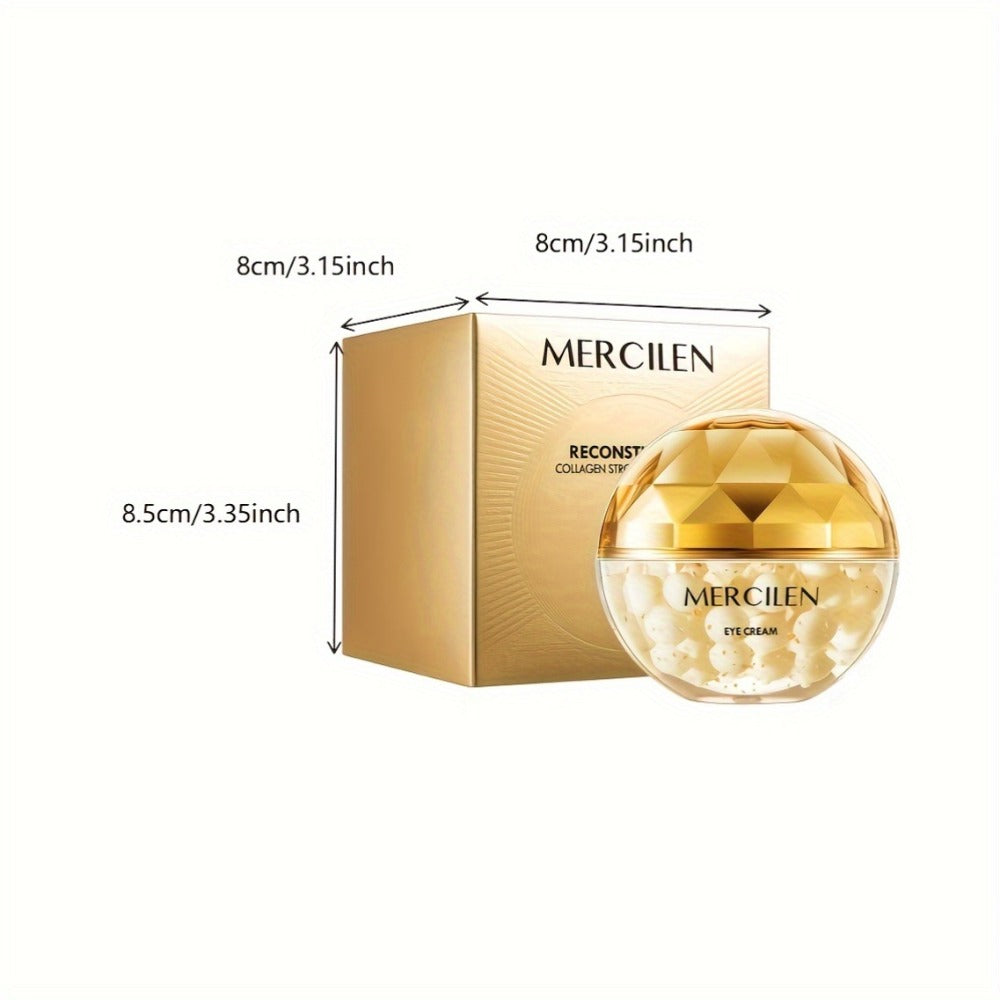 Collagen Eye Cream with Plant Squalane & Glycerol - Alcohol-Free Hydrating Firming Anti-Aging Eye Care Cream Promotes Elasticity for All Skin Types