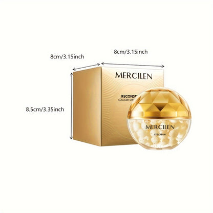 Collagen Eye Cream with Plant Squalane & Glycerol - Alcohol-Free Hydrating Firming Anti-Aging Eye Care Cream Promotes Elasticity for All Skin Types