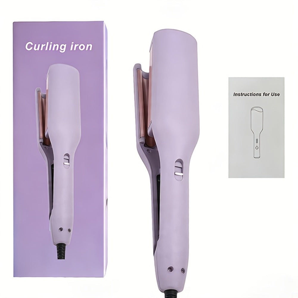 Curling Iron 32mm Professional — Wave & Deep Curl Barrel, Anti-Scald Safe Temp Control, Long-Lasting Salon Curls for Hair Enthusiasts & Stylists, Gift for Her — Purple
