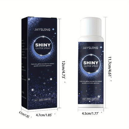 Glitter Body Spray for Hair Skin & Clothing - Shimmer Highlighter Spray Waterproof Long Lasting for Party Halloween Christmas Nightclub Festival 60ml