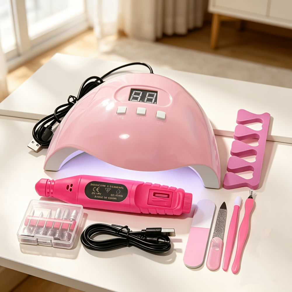 Gel Nail Lamp for Gel Polish, LED Nail Dryer with Smart Sensor & Timer Settings, Fast Curing Nail Light for Fingernails & Toenails, Professional Nail Lamp for Salon And Home Use, Essential Nail Tool Compatible with All Gel Nail Polishes