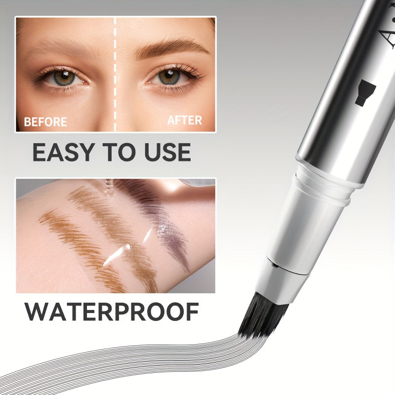 Brush-touch Color Pen, Used for Hairline And Eyebrows, Easily Forms Natural Eyebrows And Natural Hairline, Long-lasting Waterproof And Sweat-proof