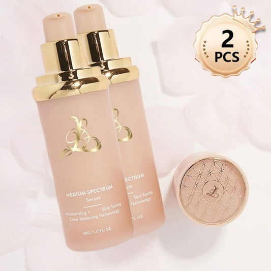 4-In-1 Color Changing Liquid Foundation Medium Spectrum - Full Concealer And Durable Waterproof Formula - Suitable for Light Beige to Create a Natural Makeup Effect, Suitable for All Skin Tones
