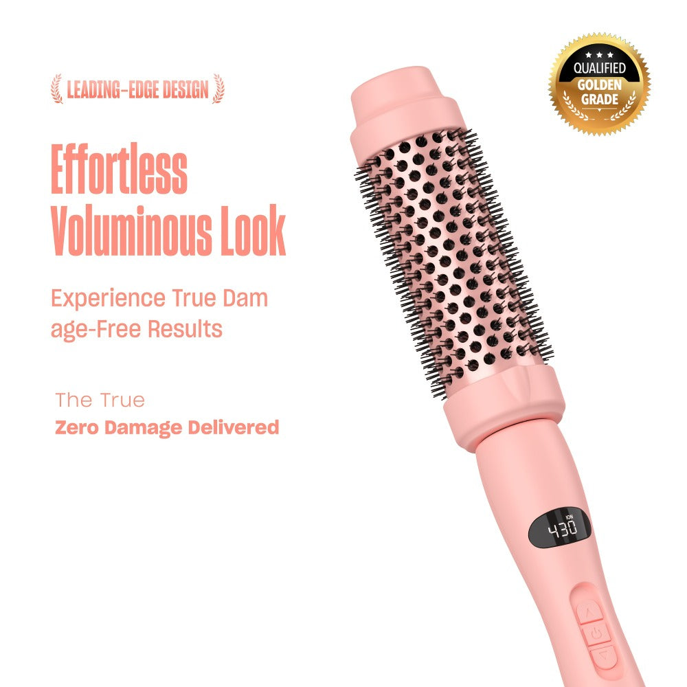 Twist Pro Thermal Brush - 1.5 Inch Heated Round Brush, Effortless Salon Finish, Dual Voltage Travel-Friendly Styling Tool, Anti-Scald, Heats In 20s