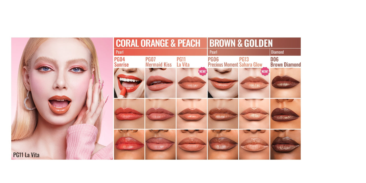 Metallic Lipstick Set 3 Pcs – 24-Hour Smudge-Proof & Transfer-Resistant Lip Color by Oulac, Lightweight Full-Coverage Lips Makeup, Long-Lasting Glossy Finish, 12.9G/0.45oz