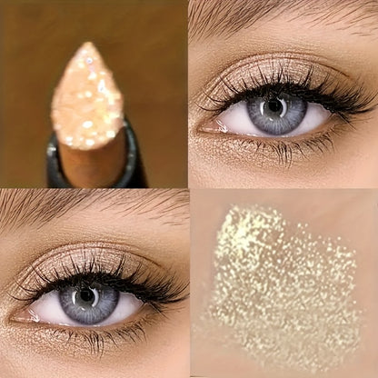 Eyeshadow Sticks Set of 6 - Pearl Shimmer Sparkling Eyeshadow Pens Waterproof Long-Lasting - Easy Blendable Eye Makeup Sticks for Beginners Gift for Women