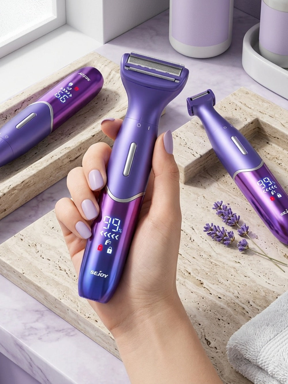 6in 1 Electric Razors for Women&Men, Bikini Trimmer, Hair Remover Kit for Face, Eyebrow, Nose, Arms, Legs And Pubic Hair, Wet And Dry Painless Razor