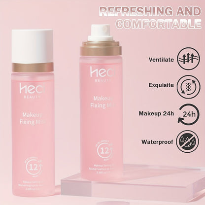 Makeup Setting Spray 3-in-1 Prime Hydrate & Set - Long-Lasting Waterproof Sweat-Proof Moisturizing Setting Spray for All Skin Types - Locks Makeup for Fuller Adherent Finish - Face Mist for Women