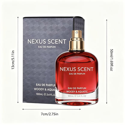 Men's Cologne Spray 3.4oz Long Lasting EDT Limited Edition Black & Red Temptation Fresh Woody Aromatic Fragrance Gift for Him