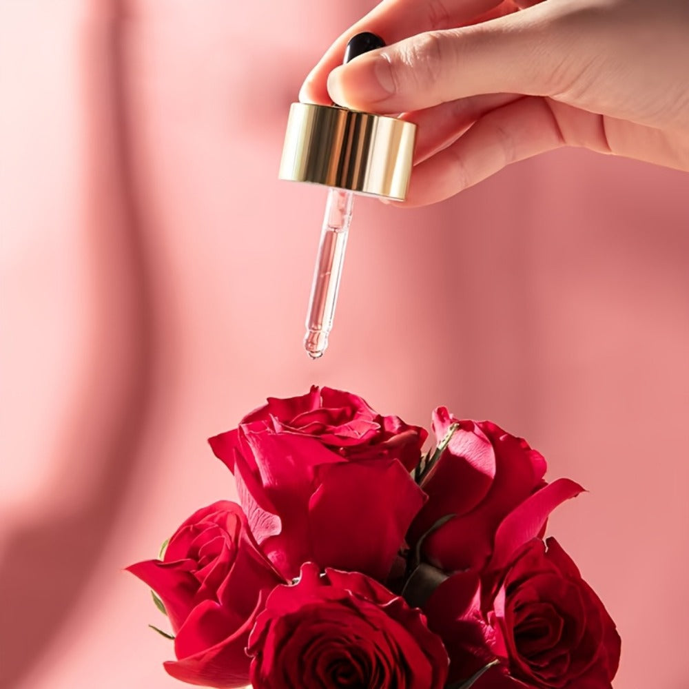 MERCILEN Rose Essential Oil, Hypoallergenic Plant-Based Squalane, Natural Moisturizing for All Skins, Unisex Adult Light Beige Care