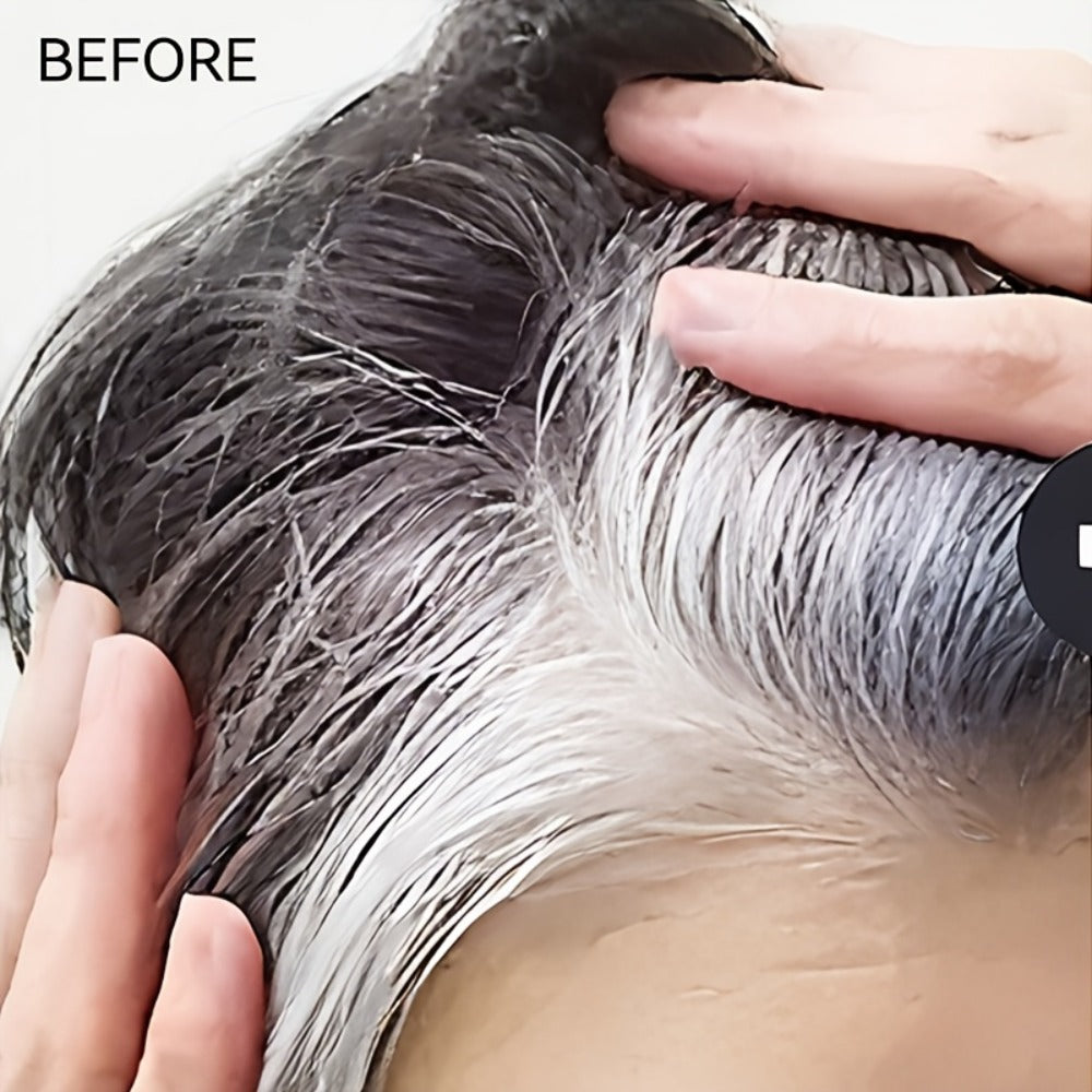 Hair Dye Stick with Built-in Comb - Waterproof Sweatproof Gray Coverage Touch-Up Stick | Easy Twist Applicator | Plant-Based Squalane | 3 Shades | On-the-Go