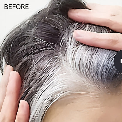 Hair Dye Stick with Built-in Comb - Waterproof Sweatproof Gray Coverage Touch-Up Stick | Easy Twist Applicator | Plant-Based Squalane | 3 Shades | On-the-Go