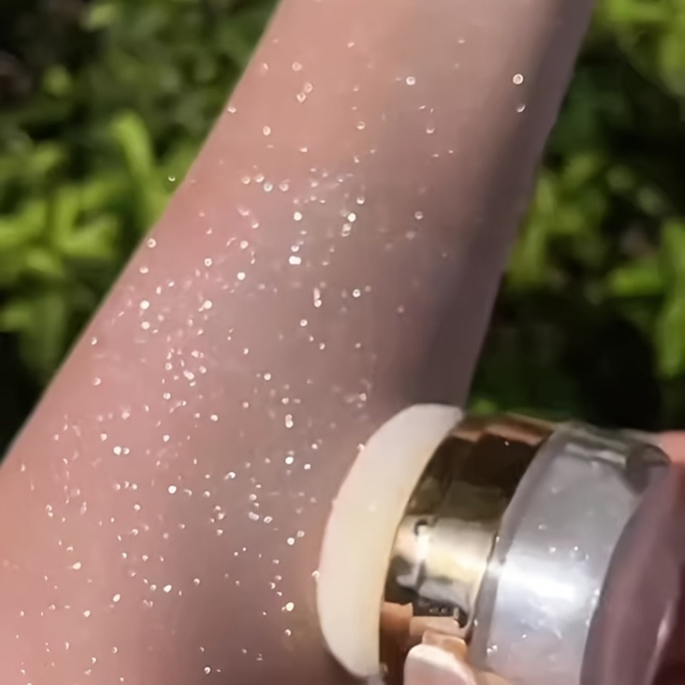 Highlight Powder Set 3pcs - Glitter Fairy Body Shimmer Powder, Radiant Sparkle Highlighter for Face & Body, Buildable Medium Coverage, Bridal Wedding Festival Makeup