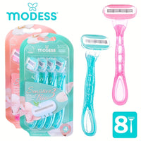 2-Pack (8 Razors) | Teal & Pink