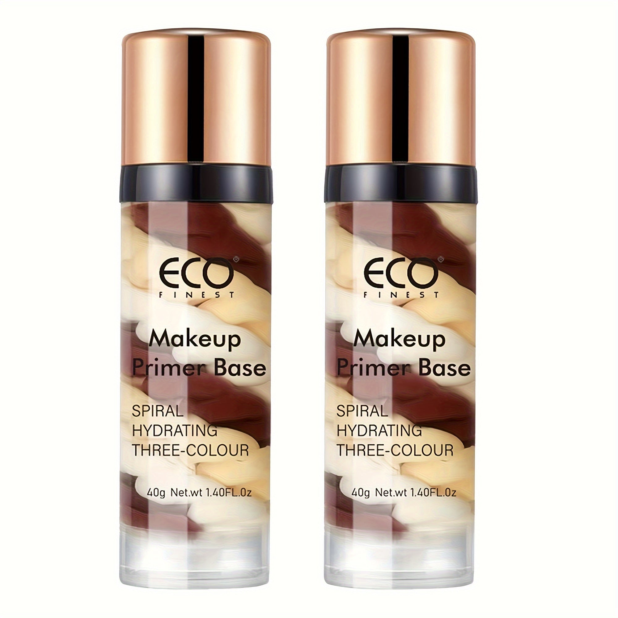 Two Bottles of 40g Brightening Makeup Primer, Moisturizing, Even Skin Tone, Conceals Imperfections, Pores, Makeup Primer