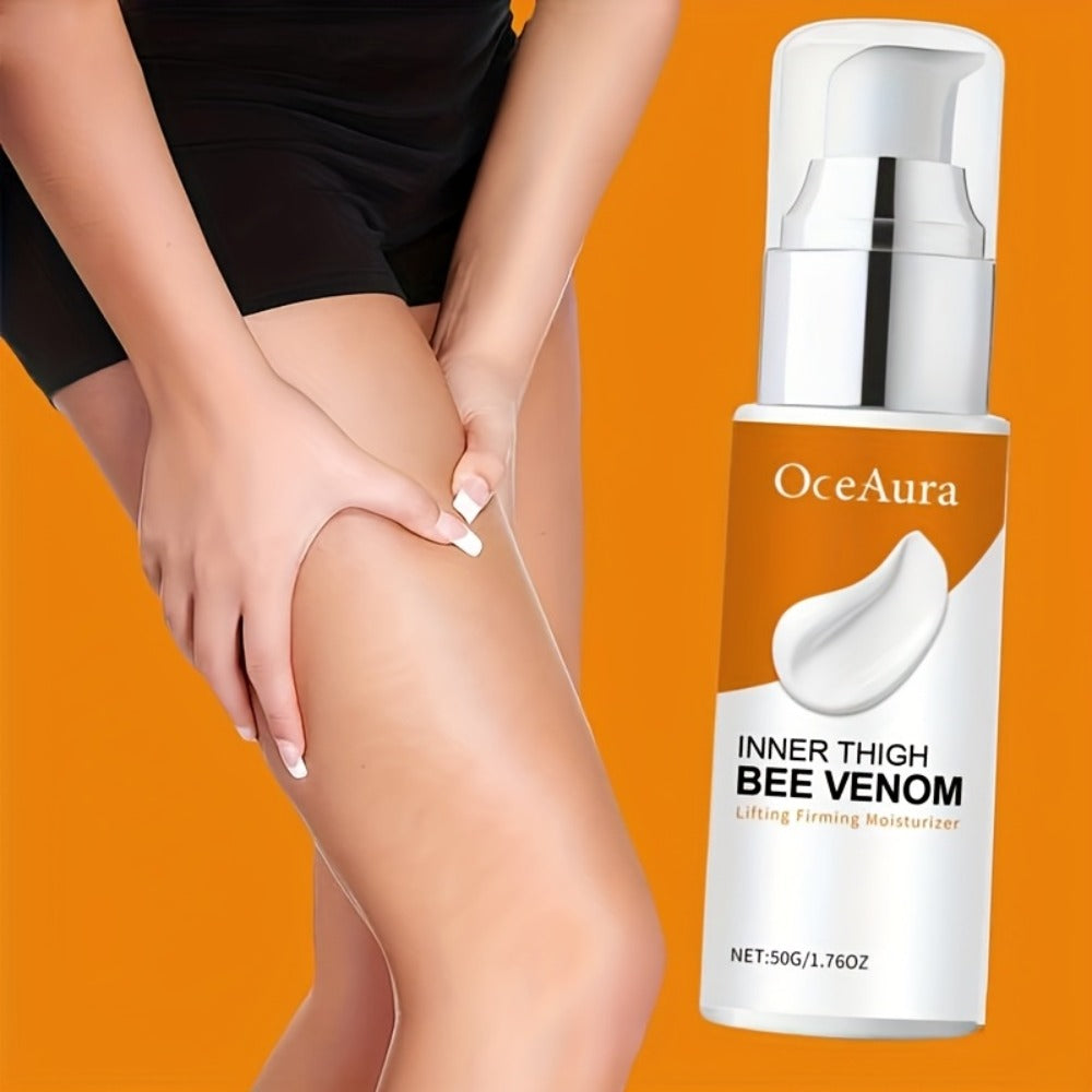 2/4pcs Bee Venom Thigh Firming Cream, Lifts And Firms Skin, Contains Coffee Seed, Vitamin E, Jojoba Oil, And Ginger Extract, Suitable For All Skin Types, Moisturizes And Conditions Thighs, Buttocks, Arms, And Body Contours, Alcohol-free.