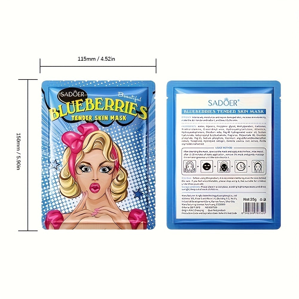 16pcs Goddess Mask, Rich in Fruit And Honey Essence Moisturizing, Keeps The Face Moisturized for A Long Time, Women'S Solely, Essential Hydrating And Moisturizing Mask for Autumn And Winter, an Ideal Gift for Mom And Girlfriends During The Holidays