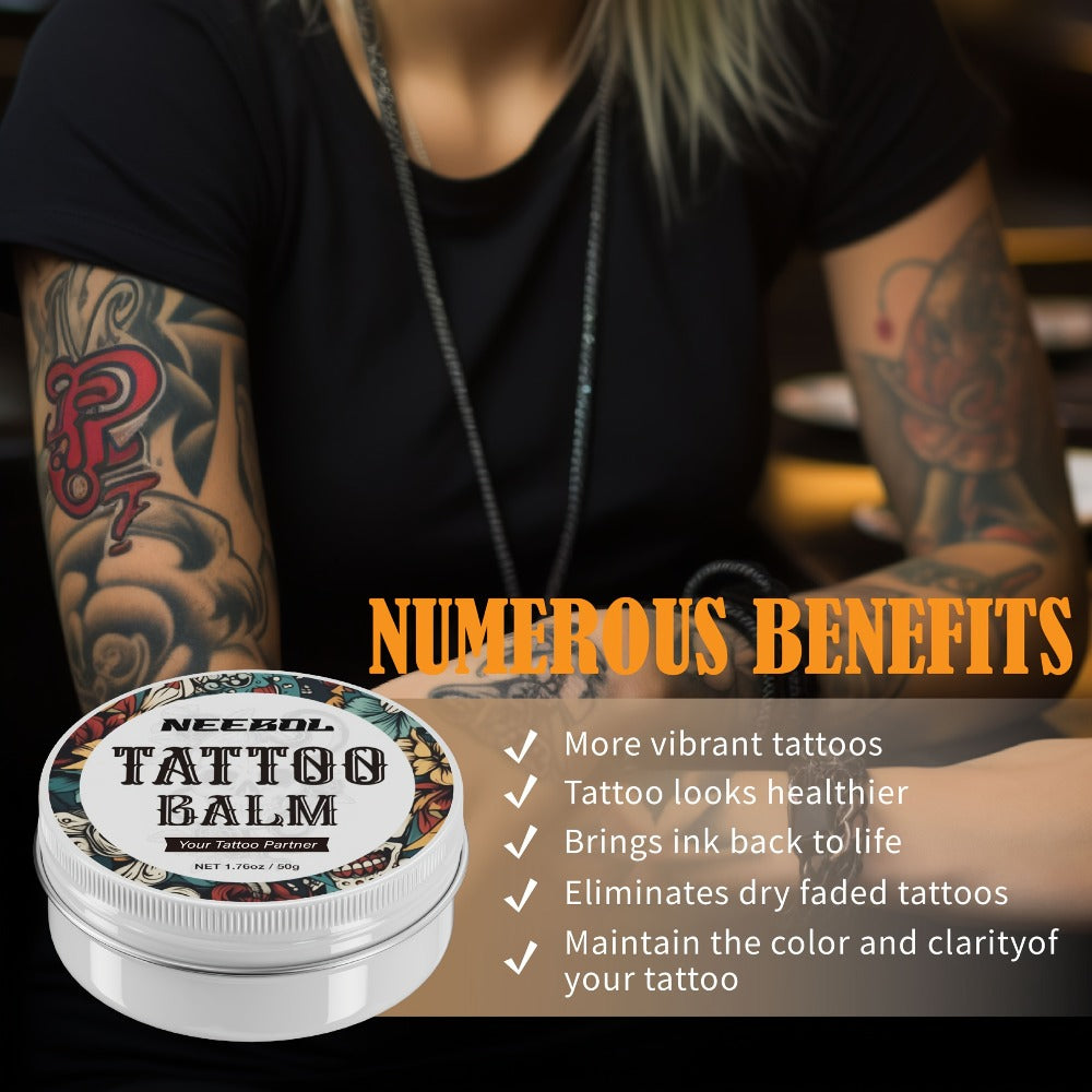 Neebol Green Soap Tattoo Cleaning Solution for Skin Prep Before And After Tattooing, Tattoo Supplies, Tattoo Kit, 8.5oz Tattoo Soap with Squeeze Bottle, Moisturizing Tattoo Balm Cream for Vibrant Color, Tattoo Wipes Cleasing Cloth, Easter Gifts