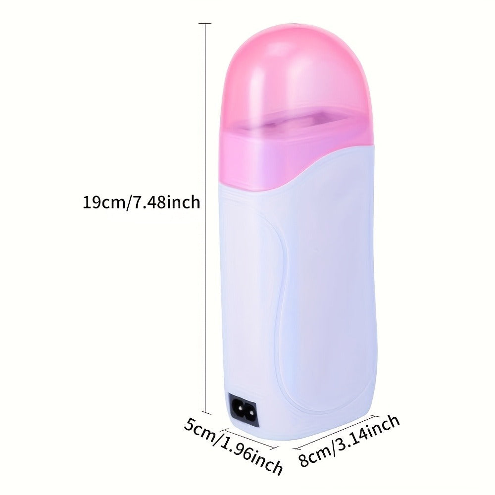 Hair Removal Wax Warmer, Portable Wax Machine Roller for Women Men, Waxing for Soft Wax Heater, Roll-On Design for Travel Home Use, Solely Roller