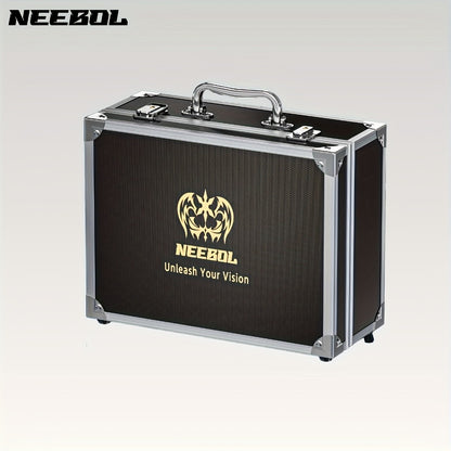Aluminum Tattoo Case Organizer Large Capacity - Tattoo Kit Storage Box Carrying Case for Tattoo Tools, Nail Art, Makeup & Cosmetics, Portable Travel Train Case, Black