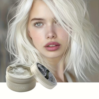 Disposable Color Hair Dye Wax Y2K Temporary Hair Color DIY Styling Cream for Parties Holidays Festivals 9 Colors Blue Purple Red Black Gold Gray Green