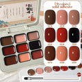 MORDDA 9psc Palette Solid Gel Polish Set, Autumn Harvest Collection, High Saturation, Long-Lasting, Alcohol-Free Gel Nail Polish Kit, For Home And Salon, Ideal For Christmas And Holiday Gifts