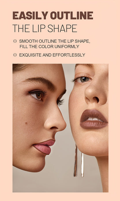 Lipstick Set 6 Pack Matte Long Lasting Waterproof Full Coverage - Non-Fading Velvet Lip Color for All Skin Tones Orange Brown Pink Purple Red Shades Makeup Gift for Women
