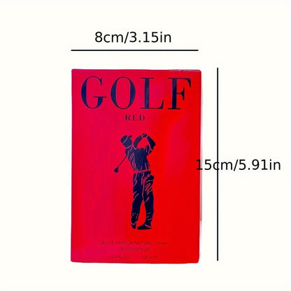 Men's Eau de Parfum Full Size - Red Intense EDP 3.4 fl oz | Bold Fruity Aromatic Cologne Cranberry Grapefruit Lemon Scent for Men