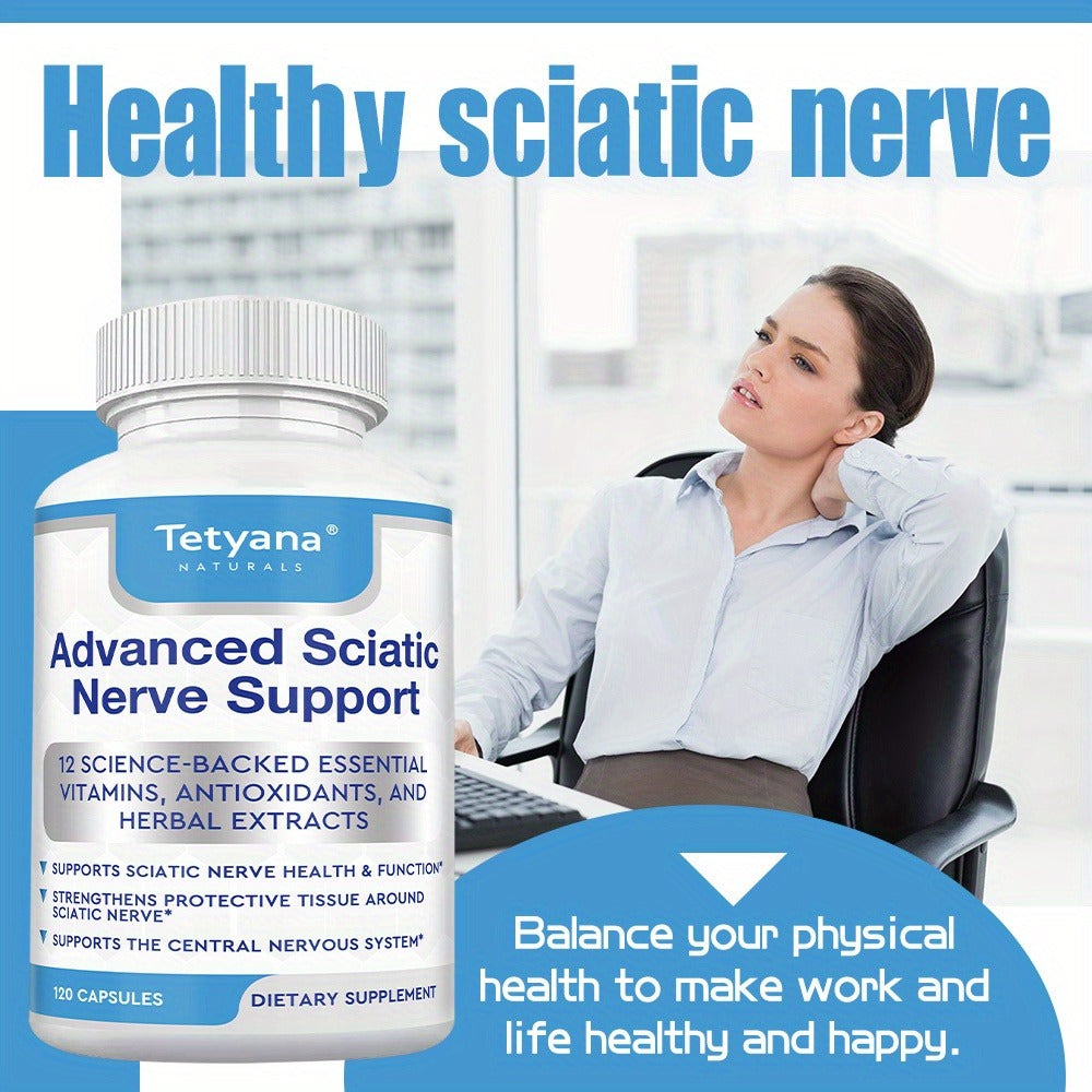 Premium Neuro-Health Support Formula - Contains 12 Essential Vitamins And Antioxidant Supplements - Supports Nervous System Health, Suitable for Men And Women - 120 Capsules