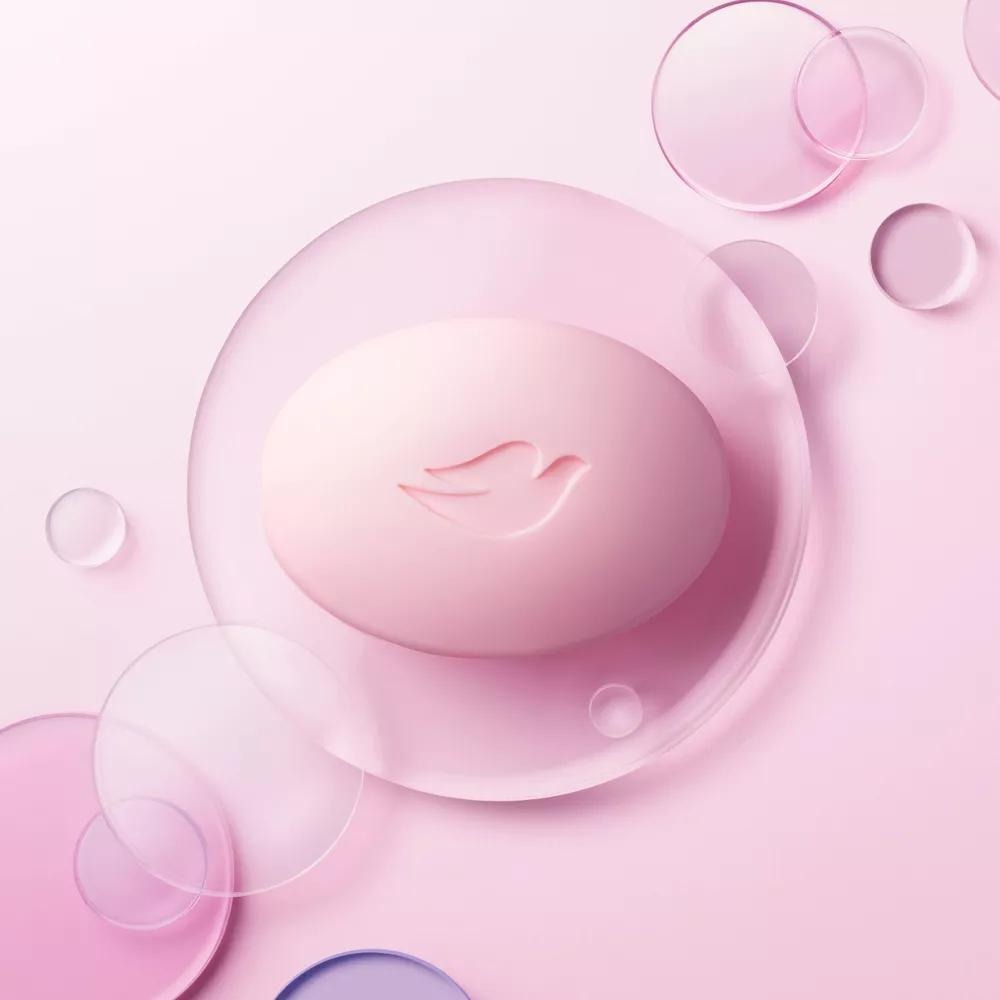 Dove Soap Pink Rosa x [3 Pack] Beauty Bar 3-in-1 Moisturizing Face, Body & Hand Soap, 4.75 Oz / 135g – Deep Moisture, Soft Creamy Lather, Daily Gentle Clean