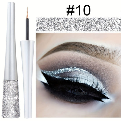 Glitter Liquid Eyeliner Set 16 Colors Sparkling Eye Liner Kit Waterproof Long Lasting Party Stage Festival Makeup Beauty Tool