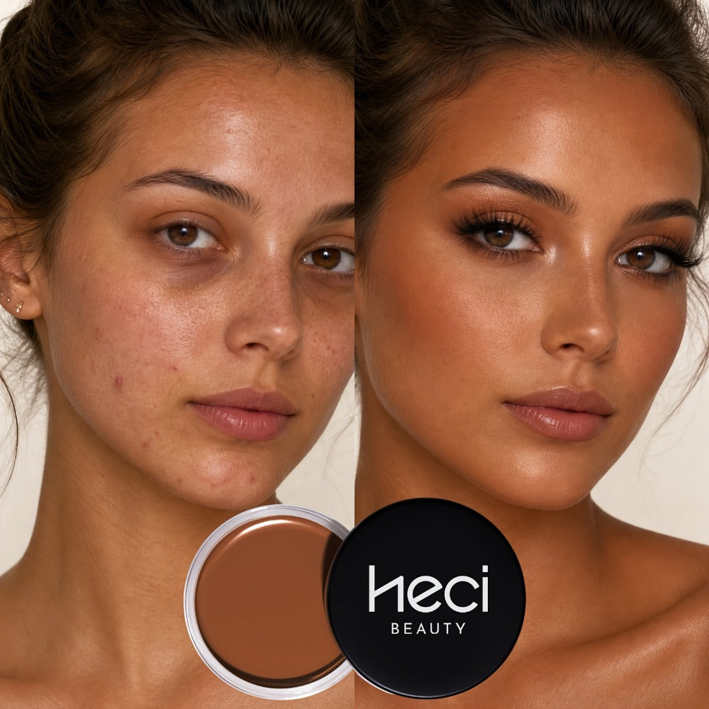 Matte Velvet Foundation Cream Full Coverage — Waterproof Oil Control, Pore-Less Smudge-Proof Long-Lasting Formula, 0.7oz, 6 Shades Light to Deep